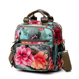 Leisure Style Outdoor Flower Pattern Shoulder Bag Backpack