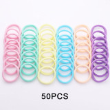 50/100 Piece Nylon Elastic Hair Bands