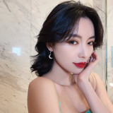2020 New Arrival Crystal Trendy Star Women Dangle Earrings Star-moon Asymmetric Earrings Drop Earrings Jewelry Earrings