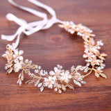 Bridal Flower Hair Jewellery Crystal Rhinestone Handmade Wedding  Headdress Headband Bridal Wedding Hair Accessories Headdress