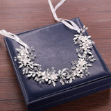Bridal Flower Hair Jewellery Crystal Rhinestone Handmade Wedding  Headdress Headband Bridal Wedding Hair Accessories Headdress