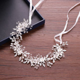Bridal Flower Hair Jewellery Crystal Rhinestone Handmade Wedding  Headdress Headband Bridal Wedding Hair Accessories Headdress