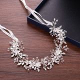 Bridal Flower Hair Jewellery Crystal Rhinestone Handmade Wedding  Headdress Headband Bridal Wedding Hair Accessories Headdress