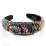 Sparkly Baroque Padded Rhinestones Headbands Full Crystal Luxurious Limited Edition Hairbands jeweled Black White Women Headband