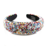 Sparkly Baroque Padded Rhinestones Headbands Full Crystal Luxurious Limited Edition Hairbands jeweled Black White Women Headband