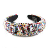 Sparkly Baroque Padded Rhinestones Headbands Full Crystal Luxurious Limited Edition Hairbands jeweled Black White Women Headband