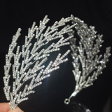 2020 Retro Luxury Bridal Hairband Headband Baroque Crystal Headdress Women Hairband Prom Girl Wedding Hair Accessories Headband (FS-1069- Silver)