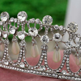 Himstory Classic Princess Diana Tiaras Crown Rhinestones Waterdrop Pearl Bridal Wedding Tiara Crowns Hair Accessories Jewelry Himstory Classic Princess Diana Tiaras Crown Rhinestones Waterdrop Pearl Bridal Wedding Tiara Crowns Hair Accessories Jewelry