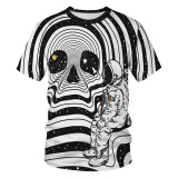 Unisex Cool Black and White Stripe T-Shirt