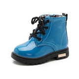 kids Leather Boots Boys Shoes Spring Autumn PU Leather Children Boots Fashion Toddler girls Boots Warm Winter Boots kids shoes