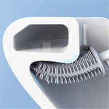 Toilet Brush With Holder Set Cleaning Silicone Bristles Toliet Cleaning Brush with Handle