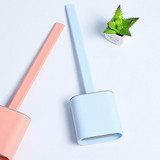 Toilet Brush With Holder Set Cleaning Silicone Bristles Toliet Cleaning Brush with Handle