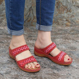 2021 Women Summer Open Toe Vintage Sandals