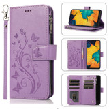 Luxury Zipper Leather Wallet Flip Multi Card Slots Case For Samsung Galaxy A42 5G