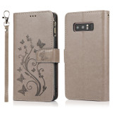 Luxury Zipper Leather Wallet Flip Multi Card Slots Case For Samsung Galaxy NOTE8