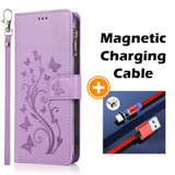 Luxury Zipper Leather Wallet Flip Multi Card Slots Case For Samsung Galaxy NOTE10