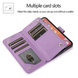 Luxury Zipper Leather Wallet Flip Multi Card Slots Case For Samsung Galaxy NOTE10