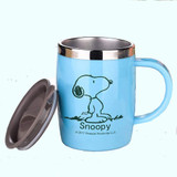Snoopy 304 Stainless Steel Coffee Mug Cup with Handle