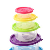 Plastic Rainbow Food Storage Boxes