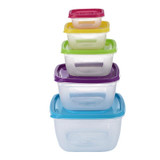 Plastic Rainbow Food Storage Boxes