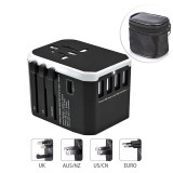 Universal Travel Adapter International Wall Charger AC Plug Adaptor with 5.6A Smart Power and 3.0A USB Type-C for US EU UK AU