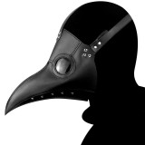 1PC Plague Doctor Mask Beak Doctor Mask Long Nose Cosplay Fancy Mask Leather Halloween Party beak Mask Movie Theme Props*