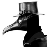 1PC Plague Doctor Mask Beak Doctor Mask Long Nose Cosplay Fancy Mask Leather Halloween Party beak Mask Movie Theme Props*