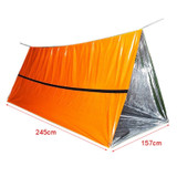 Emergency Mylar Blanket Tent