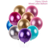 Metallic Balloon Silver Blue Metal Balloon