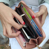 Long Wallet Women 2020 Brand Designer Female Purse Large Capcity Zipper Ladies Phone Wallet Clutch Wristlet Women Purse Wallet
