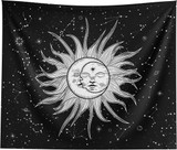 Sun and Moon 12 Constellations Wall Art Tapestry