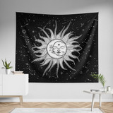 Sun and Moon 12 Constellations Wall Art Tapestry