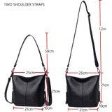 Women Leather Bags Ladies Luxury Shoulder Bags Women's Handbag Female Messenger Bag Fashion Crossbody Bags for Women Bolsas Sac