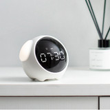 New Alarm Clock Cute Pixel Expression Clock Night Light Multifunctional Electronic Digital Table Clock Snooze