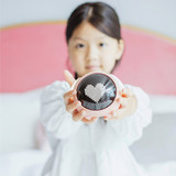 New Alarm Clock Cute Pixel Expression Clock Night Light Multifunctional Electronic Digital Table Clock Snooze