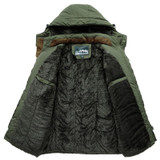 New Fur Collar Hooded Men Winter Jacket Warm Wool Liner Man Jackets and Coats Outwear Snow Windbreaker Male Parka Overcoats