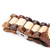 BEWELL Hot Sell Men Wood Watch Waterproof Quartz Watches Wooden Band Calendar Luxury Male Dress Watch Relogio Masculino