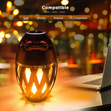 Flame Light Speaker Led Flame Speakers Torch Atmosphere Bluetooth Speakers Outdoor Portable Stereo Speaker Enhanced Bass Night