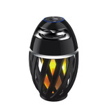 USB Led Flame Lights Bluetooth Speaker Outdoor Portable Led Flame Atmosphere Lamp Stereo Speaker Outdoor Camping Woofer