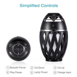 USB Led Flame Lights Bluetooth Speaker Outdoor Portable Led Flame Atmosphere Lamp Stereo Speaker Outdoor Camping Woofer