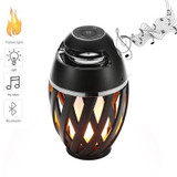 USB Led Flame Lights Bluetooth Speaker Outdoor Portable Led Flame Atmosphere Lamp Stereo Speaker Outdoor Camping Woofer