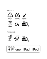 Bleu iPhone Lightning Cable · 2 Meter · Made of Recycled Fishing Nets