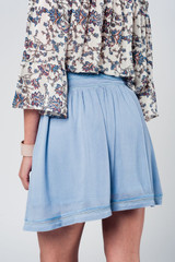 Aztec Blue Mini Skirt