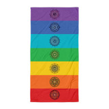 7 Chakra Cotton Rainbow Towel