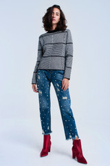 Black Textured Sweater