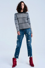 Black Textured Sweater