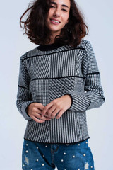 Black Textured Sweater