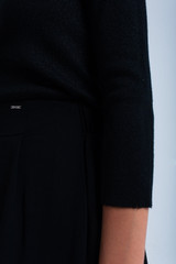 Black Shiny Sweater