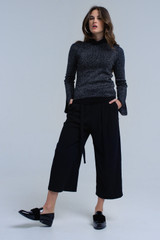 Black Shiny Sweater