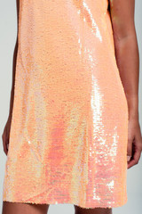 Sequin Cami Mini Dress in Orange